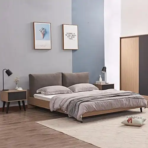 5m1.8米卧室现代简约家具大床气动高箱储物双人床fby1001 1.