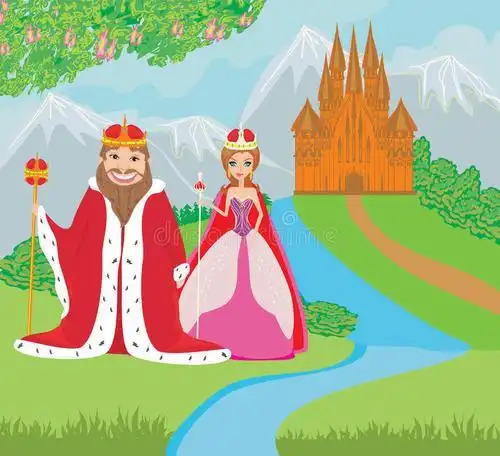 国王和王后简笔画