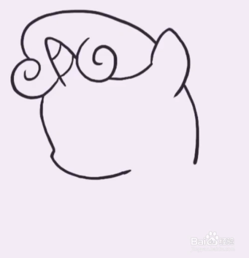 简笔画小马甜心宝宝