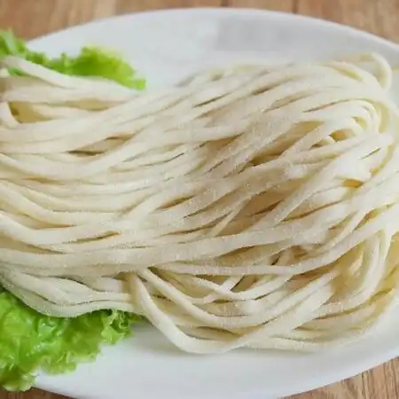 面食手擀面鲜圆面条宽面条500g份