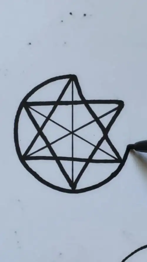 一笔六芒星