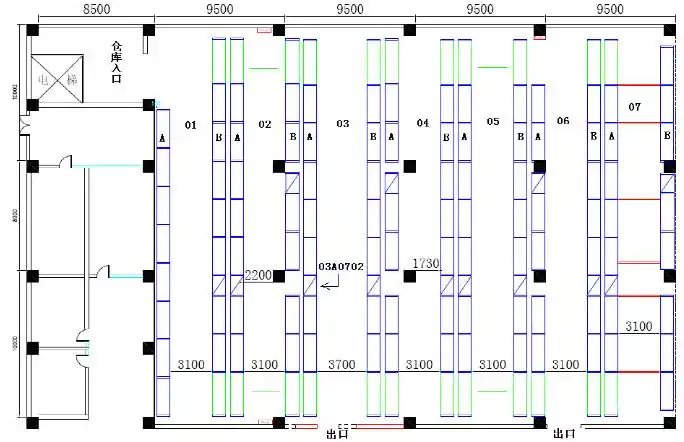 立体仓库布局设计图