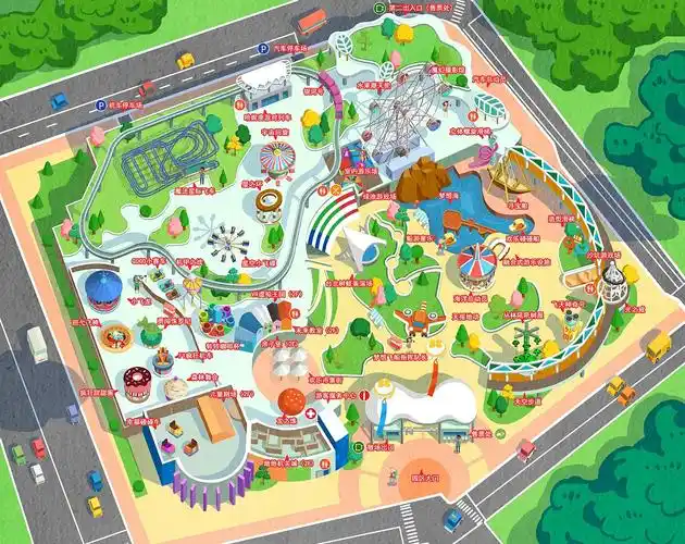 25d立体扁平化游乐场