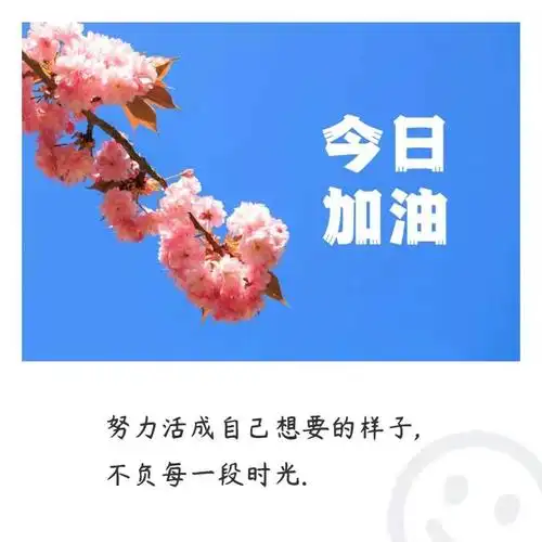 今日加油,努力活成自己想要的样子!919191