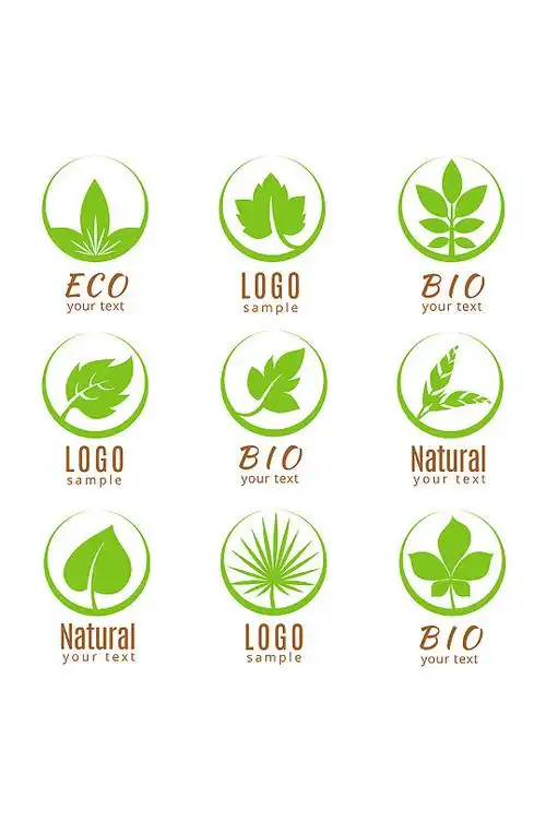 环保生态矢量logo元素