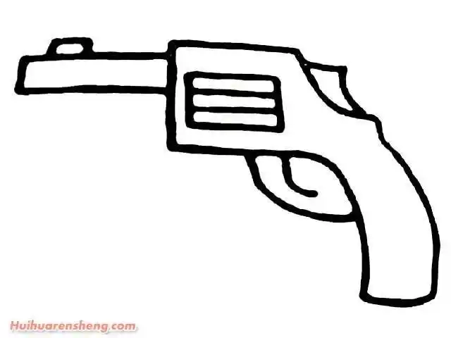 枪简笔画图片大全 枪简笔画图片大全大图 武器