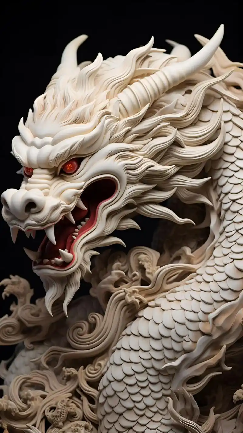 象牙雕.#视觉冲击 #中国龙 #雕像也有灵魂 #工艺品摆件  - 抖音