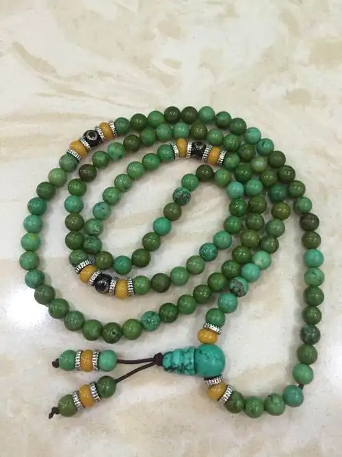 这串绿松石值多少钱?_百度知道