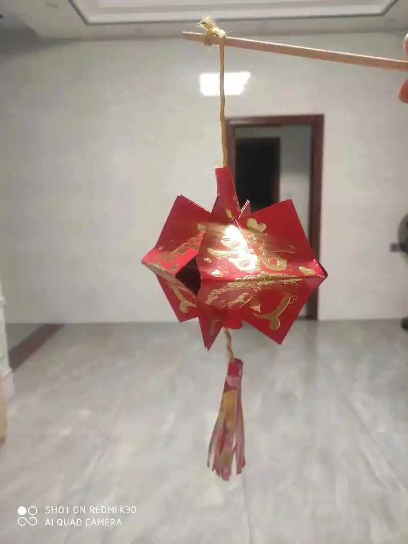 元宵节灯笼手工制作不是很好看,普普通通 - 抖音