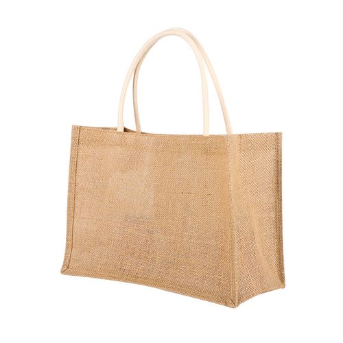 muji无印良品麻布布袋定制diy改造购物收纳黄麻购物袋