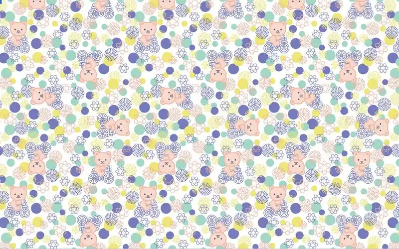 卡通碎花背景图