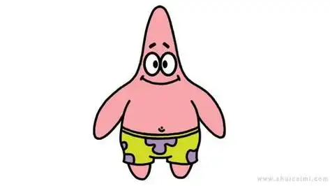 简笔画派大星啵派大星简笔画简单可爱的卡通简笔画大全派大星简笔画派