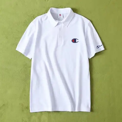 champion冠军小标刺绣男女同款polo衫短袖.