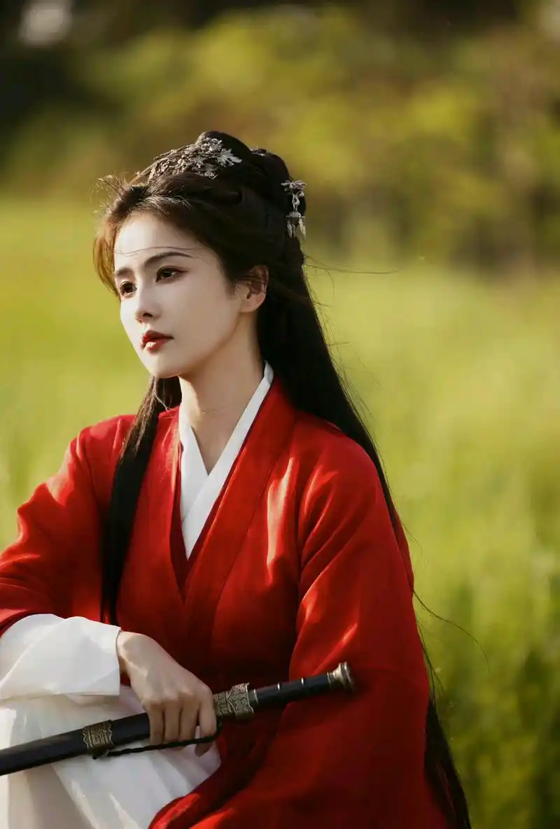 白鹿中秋古装照,像极了回来替周生辰复仇的时宜,好有女侠风范!