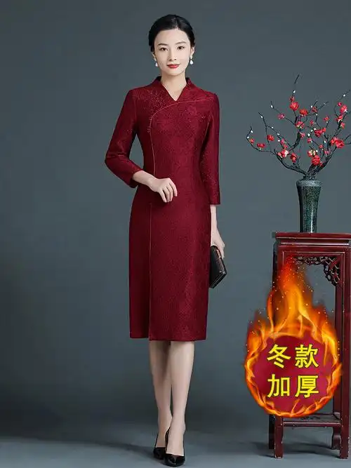 喜婆婆婚礼服高贵秋冬款2021年新款