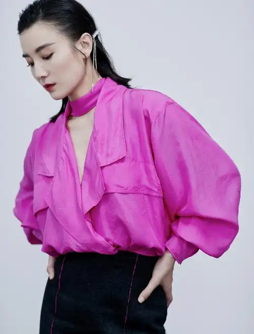 宋佳粉红色性感靓丽写真图片39