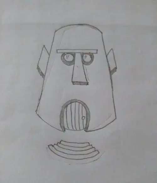 动画片海绵宝宝里章鱼哥的家绘画教程