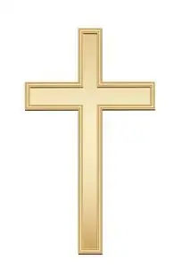 耶稣会教徒基督教的金色十字架照片