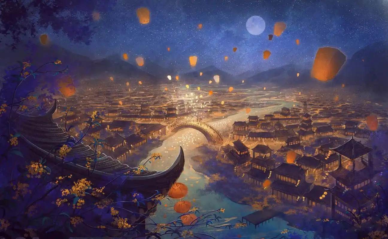 高清古风桌面壁纸,一人一骑,逍遥天地