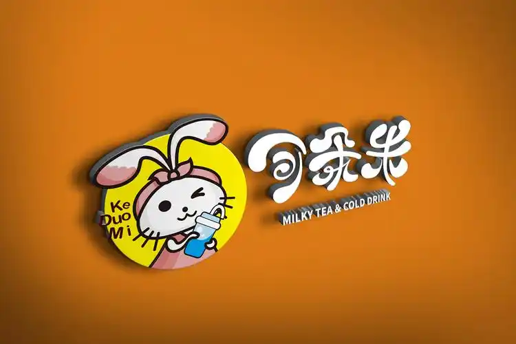 可朵米奶茶店logo&店招设计 - 原创作品 - 站酷(zcool)