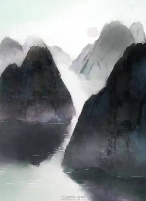 《古风场景之山水的画法》by gf-44-212蛋子