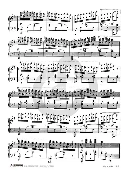 740》——no.49钢琴谱-车尔尼 车尔尼《钢琴练习曲50首op.