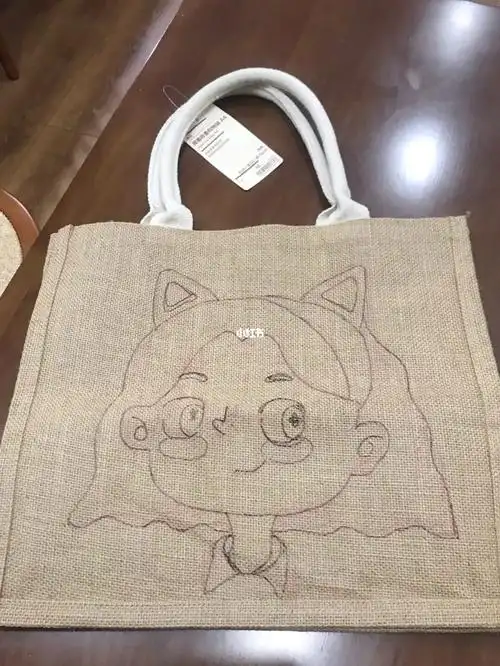 muji麻袋手绘_无印良品怎么样_手绘_丙烯画_无印良品麻袋_兴趣爱好