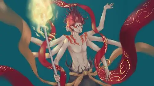 三头六臂的哪吒三太子 要磕死我.