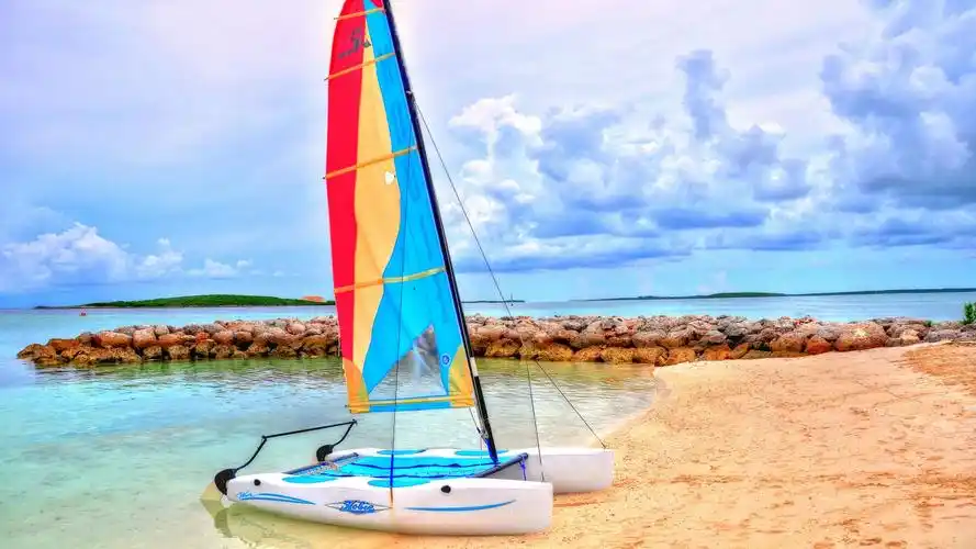 航海,帆船,大海,唯美,海边停靠着的帆船壁纸