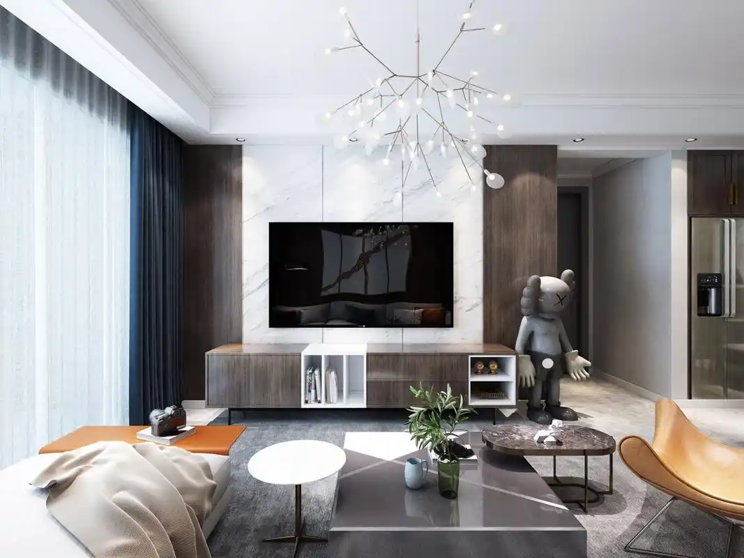 成都150平现代轻奢风效果图丨整体装饰搭配简洁为辅品质为主