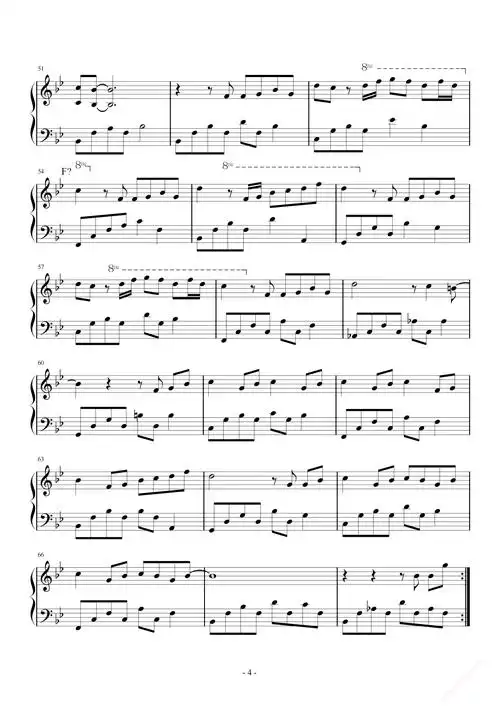 周杰伦【雨下一整晚【原调 简易】钢琴谱】_在线免费打印下载-爱弹琴