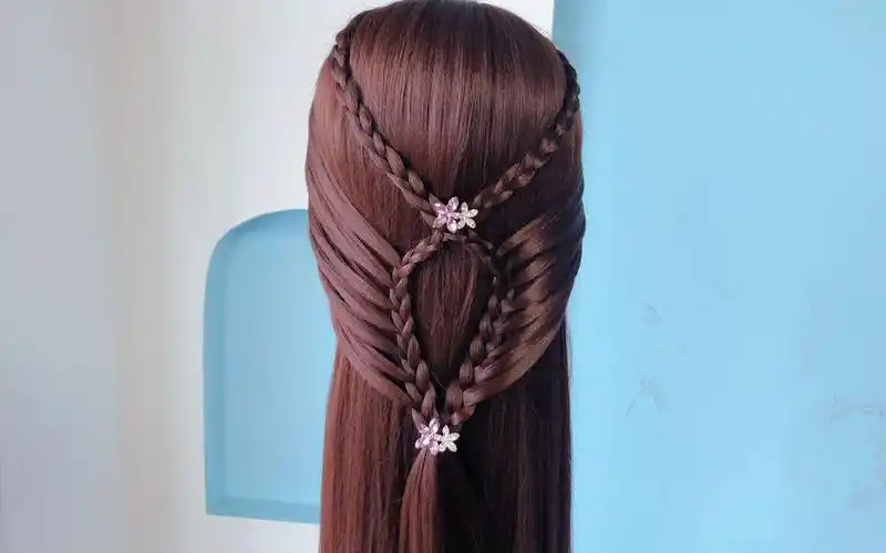 仙气十足的披发编发教程教你编出简单又有美感的披发发型哦