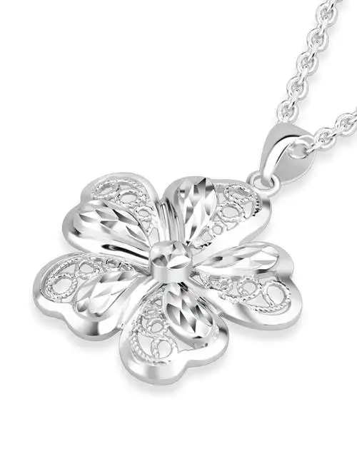 新品铂金pt950吊坠花朵款二(3.99克)