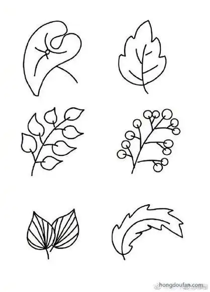 落叶涂色简笔画10张超级简单的落叶画法简单画叶子简笔画带颜色怎么画