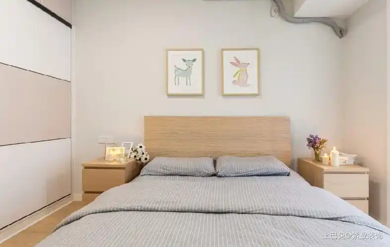 89平方北欧风格尚风卧室北欧极简卧室设计图片赏析