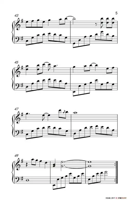 魔鬼中的天使_钢琴谱_搜谱网