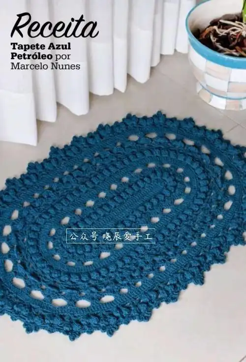 图解10款实用系列钩针地垫门垫要不要了解一下