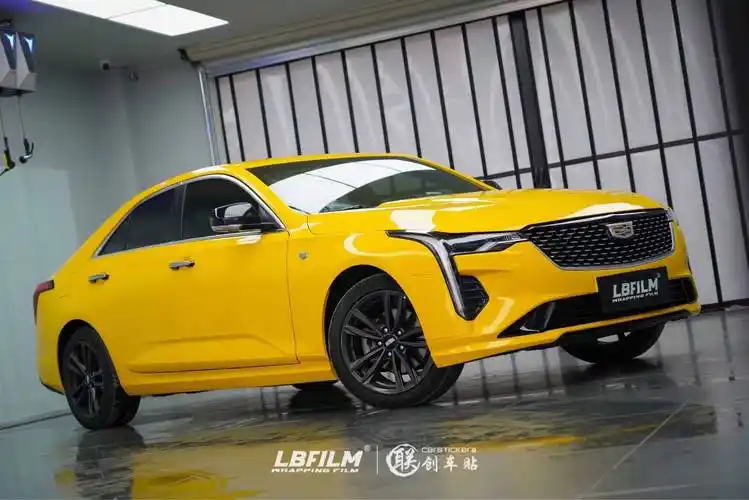 凯迪拉克ct4-lb改色膜超亮莫兰黄,运动属性直接爆表_搜狐汽车_搜狐网