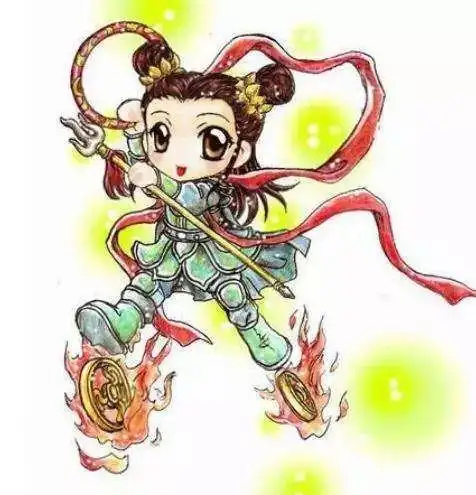 脚踩风火轮的哪吒!