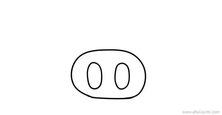 男生鼻子猪鼻子简笔画