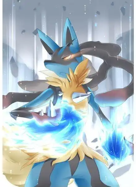 路卡利欧mega进化图片