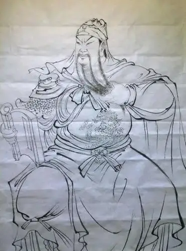 武圣关羽白描彩描100图