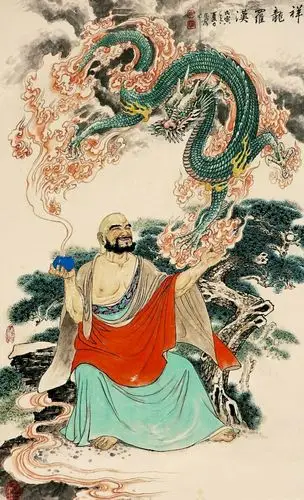 近现代著名画家郑家声的画龙精选作品