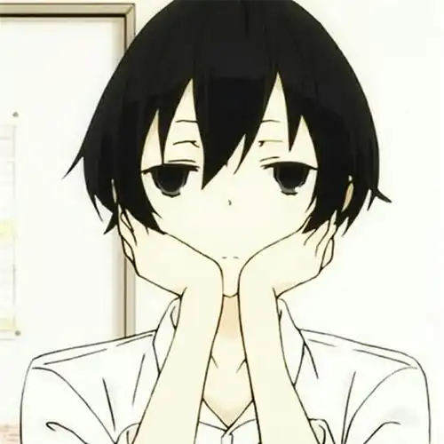 田中君呆萌托腮表情