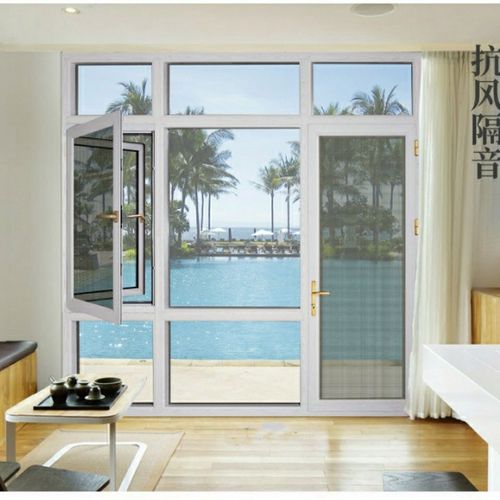 封阳台断桥铝窗阳台客厅隔断落地窗窗纱一体防蚊虫防盗铝合金门窗