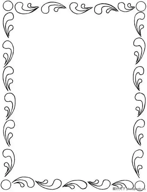 花边手抄报a4纸外边框手抄报 边框手抄报有