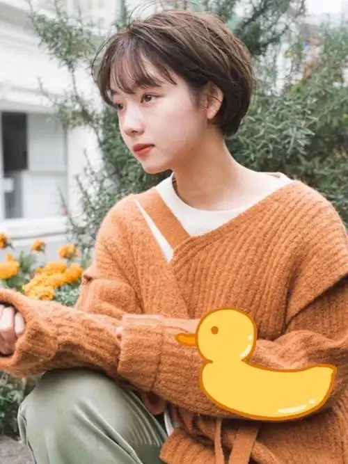 日系甜美短发超适合圆脸女生显脸小