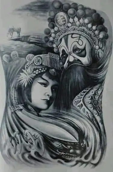 北京最有名的纹身店介绍霸王别姬纹身图案及含义
