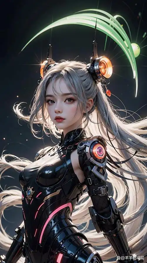 三次元机械铠甲美少女