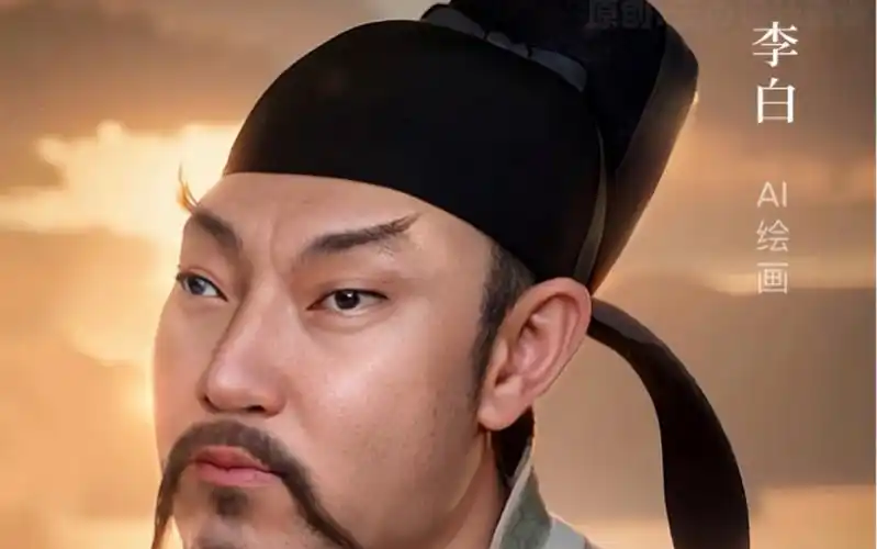 ai还原中国历史人物形象-诗仙李白